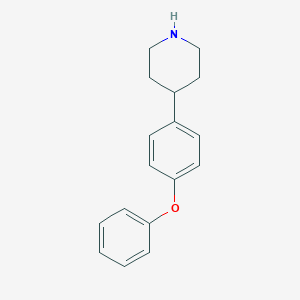 molecular formula C17H19NO B068590 4-(4-苯氧基苯基)哌啶 CAS No. 181207-55-6