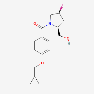 [4-(cyclopropylmethoxy)phenyl]-[(2S,4S)-4-fluoro-2-(hydroxymethyl)pyrrolidin-1-yl]methanone