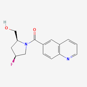 [(2S,4S)-4-fluoro-2-(hydroxymethyl)pyrrolidin-1-yl]-quinolin-6-ylmethanone