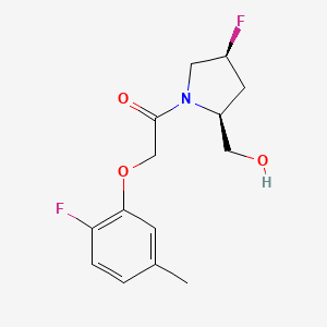 1-[(2S,4S)-4-fluoro-2-(hydroxymethyl)pyrrolidin-1-yl]-2-(2-fluoro-5-methylphenoxy)ethanone