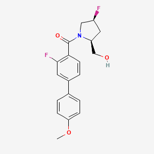 [(2S,4S)-4-fluoro-2-(hydroxymethyl)pyrrolidin-1-yl]-[2-fluoro-4-(4-methoxyphenyl)phenyl]methanone