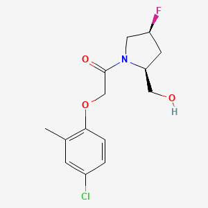 2-(4-chloro-2-methylphenoxy)-1-[(2S,4S)-4-fluoro-2-(hydroxymethyl)pyrrolidin-1-yl]ethanone