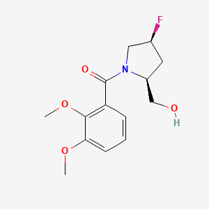 (2,3-dimethoxyphenyl)-[(2S,4S)-4-fluoro-2-(hydroxymethyl)pyrrolidin-1-yl]methanone