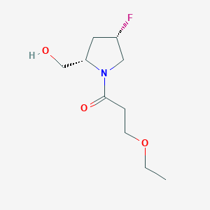 3-ethoxy-1-[(2S,4S)-4-fluoro-2-(hydroxymethyl)pyrrolidin-1-yl]propan-1-one