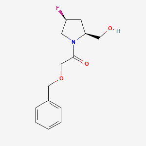 1-[(2S,4S)-4-fluoro-2-(hydroxymethyl)pyrrolidin-1-yl]-2-phenylmethoxyethanone