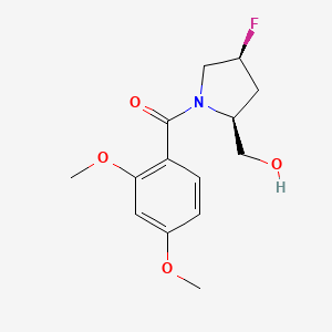 (2,4-dimethoxyphenyl)-[(2S,4S)-4-fluoro-2-(hydroxymethyl)pyrrolidin-1-yl]methanone