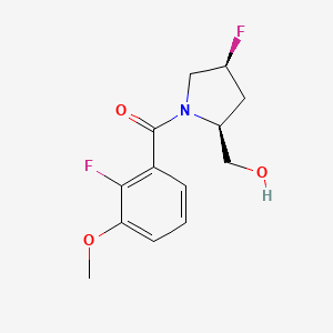 [(2S,4S)-4-fluoro-2-(hydroxymethyl)pyrrolidin-1-yl]-(2-fluoro-3-methoxyphenyl)methanone