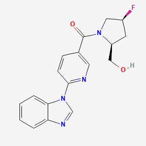 [6-(benzimidazol-1-yl)pyridin-3-yl]-[(2S,4S)-4-fluoro-2-(hydroxymethyl)pyrrolidin-1-yl]methanone