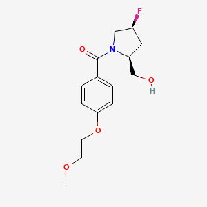 [(2S,4S)-4-fluoro-2-(hydroxymethyl)pyrrolidin-1-yl]-[4-(2-methoxyethoxy)phenyl]methanone