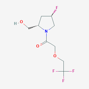 1-[(2S,4S)-4-fluoro-2-(hydroxymethyl)pyrrolidin-1-yl]-2-(2,2,2-trifluoroethoxy)ethanone