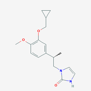 molecular formula C17H22N2O3 B068594 Catramilast CAS No. 183659-72-5