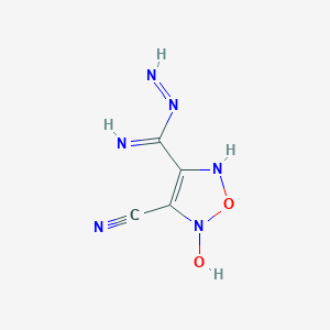 B068600 4-cyano-5-hydroxy-N-imino-2H-1,2,5-oxadiazole-3-carboximidamide CAS No. 173030-56-3