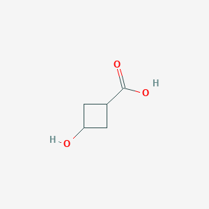 molecular formula C5H8O3 B068608 3-羟基环丁烷甲酸 CAS No. 194788-10-8
