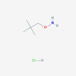 molecular formula C5H14ClNO B068609 O-(2,2-dimethylpropyl)hydroxylamine hydrochloride CAS No. 187399-72-0
