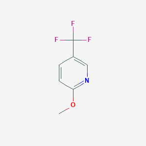 molecular formula C7H6F3NO B068610 2-Methoxy-5-(trifluoromethyl)pyridine CAS No. 175277-45-9
