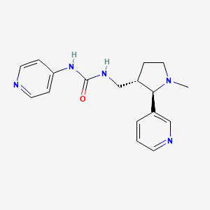 1-[[(2R,3S)-1-methyl-2-pyridin-3-ylpyrrolidin-3-yl]methyl]-3-pyridin-4-ylurea