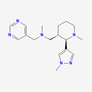 N-methyl-1-[(2R,3S)-1-methyl-2-(1-methylpyrazol-4-yl)piperidin-3-yl]-N-(pyrimidin-5-ylmethyl)methanamine