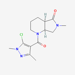 (4aR,7aS)-1-(5-chloro-1,3-dimethylpyrazole-4-carbonyl)-6-methyl-2,3,4,4a,7,7a-hexahydropyrrolo[3,4-b]pyridin-5-one