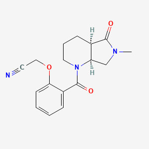 2-[2-[(4aR,7aS)-6-methyl-5-oxo-2,3,4,4a,7,7a-hexahydropyrrolo[3,4-b]pyridine-1-carbonyl]phenoxy]acetonitrile