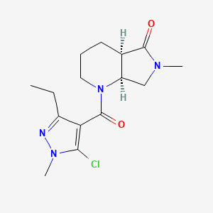 (4aR,7aS)-1-(5-chloro-3-ethyl-1-methylpyrazole-4-carbonyl)-6-methyl-2,3,4,4a,7,7a-hexahydropyrrolo[3,4-b]pyridin-5-one