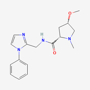 (2S,4S)-4-methoxy-1-methyl-N-[(1-phenylimidazol-2-yl)methyl]pyrrolidine-2-carboxamide