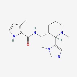 3-methyl-N-[[(2R,3S)-1-methyl-2-(3-methylimidazol-4-yl)piperidin-3-yl]methyl]-1H-pyrrole-2-carboxamide