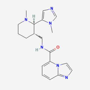 N-[[(2R,3S)-1-methyl-2-(3-methylimidazol-4-yl)piperidin-3-yl]methyl]imidazo[1,2-a]pyridine-5-carboxamide