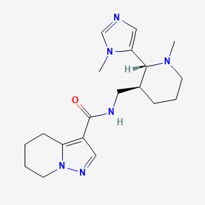 N-[[(2R,3S)-1-methyl-2-(3-methylimidazol-4-yl)piperidin-3-yl]methyl]-4,5,6,7-tetrahydropyrazolo[1,5-a]pyridine-3-carboxamide