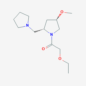 2-ethoxy-1-[(2S,4S)-4-methoxy-2-(pyrrolidin-1-ylmethyl)pyrrolidin-1-yl]ethanone