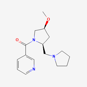 [(2S,4S)-4-methoxy-2-(pyrrolidin-1-ylmethyl)pyrrolidin-1-yl]-pyridin-3-ylmethanone