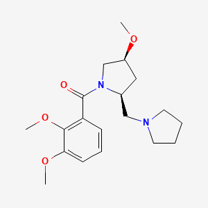 (2,3-dimethoxyphenyl)-[(2S,4S)-4-methoxy-2-(pyrrolidin-1-ylmethyl)pyrrolidin-1-yl]methanone