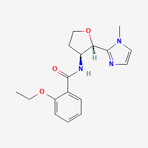 2-ethoxy-N-[(2S,3S)-2-(1-methylimidazol-2-yl)oxolan-3-yl]benzamide