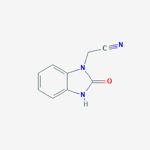 B068618 2-(2-oxo-2,3-dihydro-1H-benzo[d]imidazol-1-yl)acetonitrile CAS No. 161469-09-6