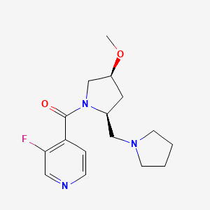 (3-fluoropyridin-4-yl)-[(2S,4S)-4-methoxy-2-(pyrrolidin-1-ylmethyl)pyrrolidin-1-yl]methanone