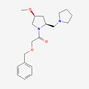 1-[(2S,4S)-4-methoxy-2-(pyrrolidin-1-ylmethyl)pyrrolidin-1-yl]-2-phenylmethoxyethanone