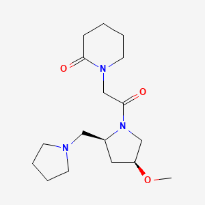 1-[2-[(2S,4S)-4-methoxy-2-(pyrrolidin-1-ylmethyl)pyrrolidin-1-yl]-2-oxoethyl]piperidin-2-one