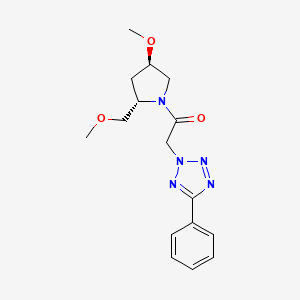 1-[(2S,4R)-4-methoxy-2-(methoxymethyl)pyrrolidin-1-yl]-2-(5-phenyltetrazol-2-yl)ethanone