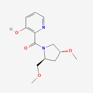 (3-hydroxypyridin-2-yl)-[(2S,4R)-4-methoxy-2-(methoxymethyl)pyrrolidin-1-yl]methanone