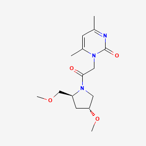 1-[2-[(2S,4R)-4-methoxy-2-(methoxymethyl)pyrrolidin-1-yl]-2-oxoethyl]-4,6-dimethylpyrimidin-2-one