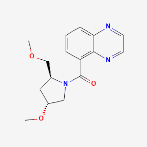 [(2S,4R)-4-methoxy-2-(methoxymethyl)pyrrolidin-1-yl]-quinoxalin-5-ylmethanone