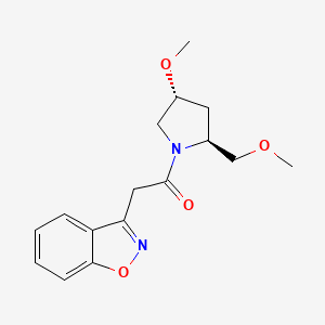 2-(1,2-benzoxazol-3-yl)-1-[(2S,4R)-4-methoxy-2-(methoxymethyl)pyrrolidin-1-yl]ethanone