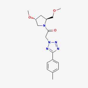 1-[(2S,4R)-4-methoxy-2-(methoxymethyl)pyrrolidin-1-yl]-2-[5-(4-methylphenyl)tetrazol-2-yl]ethanone