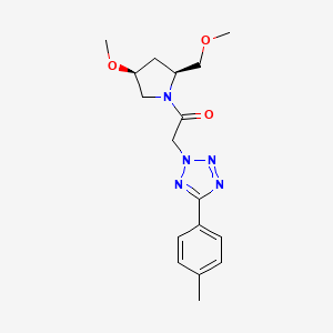 1-[(2S,4S)-4-methoxy-2-(methoxymethyl)pyrrolidin-1-yl]-2-[5-(4-methylphenyl)tetrazol-2-yl]ethanone