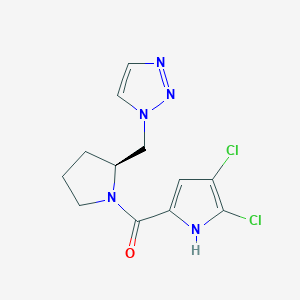 (4,5-dichloro-1H-pyrrol-2-yl)-[(2S)-2-(triazol-1-ylmethyl)pyrrolidin-1-yl]methanone