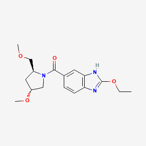 (2-ethoxy-3H-benzimidazol-5-yl)-[(2S,4R)-4-methoxy-2-(methoxymethyl)pyrrolidin-1-yl]methanone