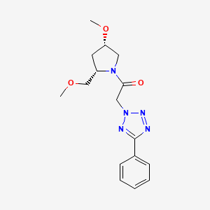 1-[(2S,4S)-4-methoxy-2-(methoxymethyl)pyrrolidin-1-yl]-2-(5-phenyltetrazol-2-yl)ethanone