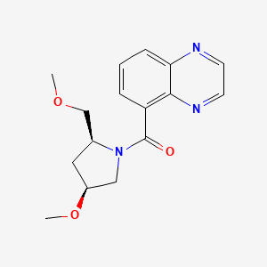 [(2S,4S)-4-methoxy-2-(methoxymethyl)pyrrolidin-1-yl]-quinoxalin-5-ylmethanone