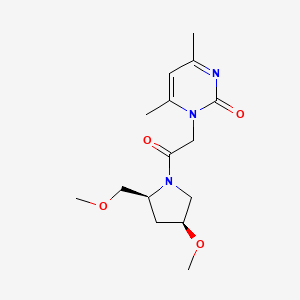 1-[2-[(2S,4S)-4-methoxy-2-(methoxymethyl)pyrrolidin-1-yl]-2-oxoethyl]-4,6-dimethylpyrimidin-2-one