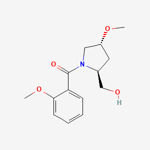 [(2S,4R)-2-(hydroxymethyl)-4-methoxypyrrolidin-1-yl]-(2-methoxyphenyl)methanone