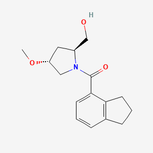 2,3-dihydro-1H-inden-4-yl-[(2S,4R)-2-(hydroxymethyl)-4-methoxypyrrolidin-1-yl]methanone